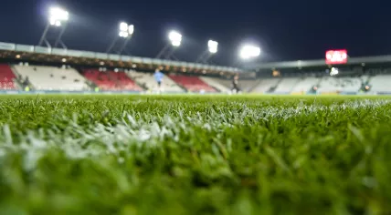 A football stadium
