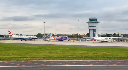 Planes at London Southend airport