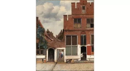 Johannes Vermeer, View of Houses in Delft, known as The Little Street, circa 1658–1659. Gift of Mr. H.W.A. Deterding, London.