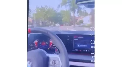 Police looking for a BMW driver filmimg himself while speeding through Hoensbroek and then posting the video on Instagram. August 2025