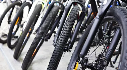 Parked bikes