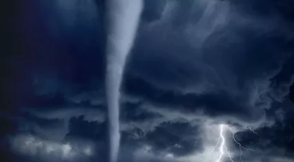 Tornado and lightning 