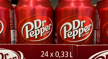 Dr. Pepper cans