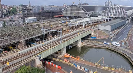 A gloomy day at Amsterdam Central Station, 1 August 2025