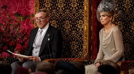 King Willem-Alexander and Queen Maxima during the King's annual budget day speech, 16 September 2025