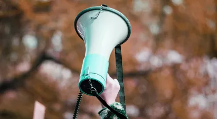 A megaphone