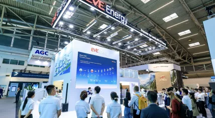 EVE Energy presents OMNICELL at IAA Mobility in Munich, Germany. Sept. 2025
