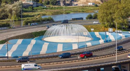 Blauwe golven in Arnhem