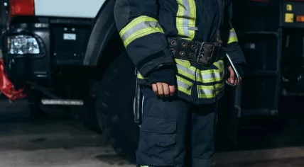 A firefighter 