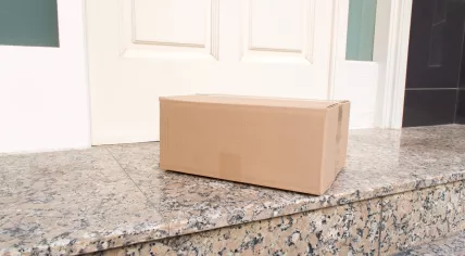 Package at a door