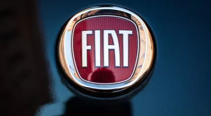 Fiat badge on a car.