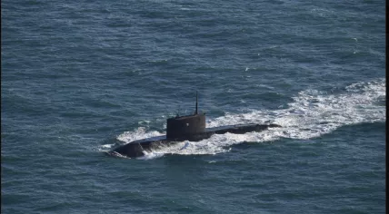 The Russian submarine Novorossiysk.