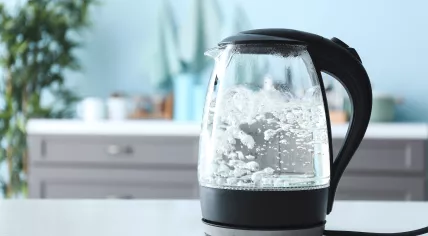 A boiling kettle