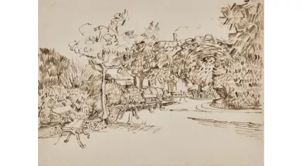 Jardin public avec bancs à la Place Lamartine by Vincent van Gogh in 1888
