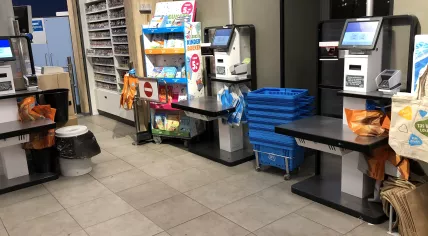 Self-scanners at an Albert Heijn