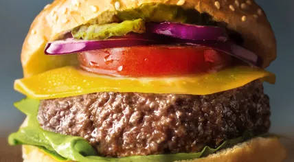 Mosa Meat's first cultivated hamburger, 2013