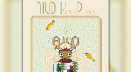 The cover of the 2025 edition of the AIVD holiday puzzle.