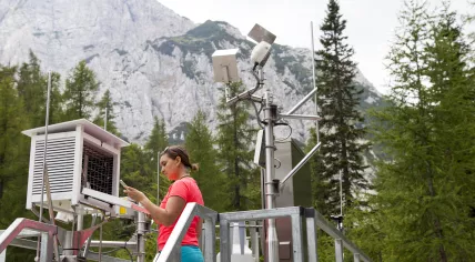 A weather station