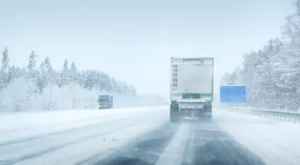 Icy highway