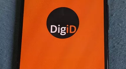 DigiD app on a Google Pixel A4, 28 January 2024
