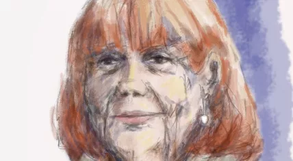 Portrait of Gisèle Pelicot by Ann-Sophie Qvarnström
