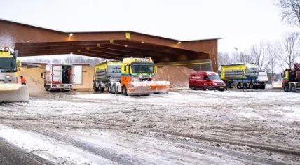 Rijkswaterstaat snow plows and gritting trucks