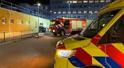 Emergency services at the scene of a fatal accident at the Zuyderland hospital in Kerkrade, 15 January 2026