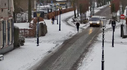 A snowy morning in Elburg, Gelderland. 10 Jan. 2026
