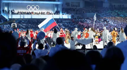 Opening ceremony of the 21st Olympic Winter Games, Vancouver, British Columbia, February 12, 2010.