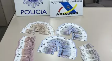 Counterfeit cash seized during an Europol operation involving 18 countries, February 2026.