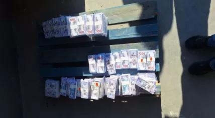 Counterfeit cash seized during an Europol operation involving 18 countries, February 2026.