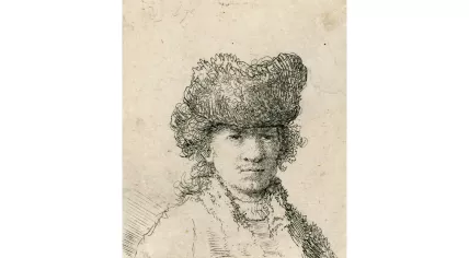 Rembrandt van Rijn, Self-portrait in a Fur Cap, 1630