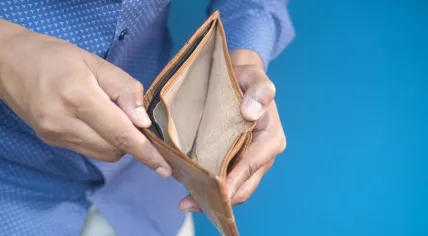 No cash to be found in this empty wallet. 2022