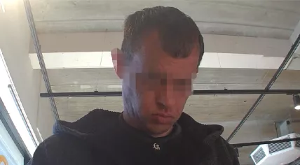 Anne D., a convicted sex offender who escaped custody, seen in footage captured by an ATM. 30 March 2026