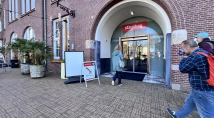 A polling station in Amsterdam-Oost for the municipal elections on 18 March 2026