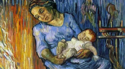 "L'homme est en mer" by Vincent van Gogh, 1889.