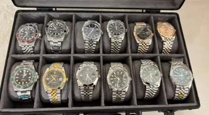 Counterfeit watches found in a warehouse in Nijmegen, March 3, 2026. 