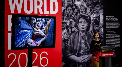 Announcement of the World Press Photo 2026. Photographer Carol Guzy wins with her image “Separated by ICE.” The award for the best in photojournalism is presented annually.