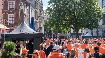 Orange crowds in Utrecht during King's Night, 26 April 2026