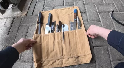 Police detain a man with many knives at Tefaf art fair in Maastricht. Turns out he's a chef working in the city. 12 March 2026