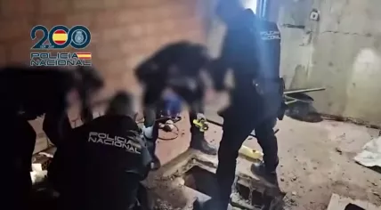 Spanish police bust a secret hashish smuggling tunnel between exclave Cueta and Morocco, 28 March 2026