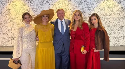 King's Day 2026: King Willem-Alexander and is family on the way to celebrate his 59th birthday in Dokkum, Friesland. 27 April 2026