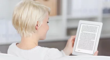 Reading a kindle