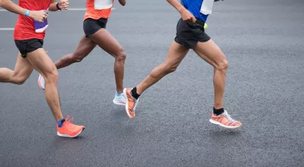 Marathon runners.