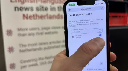 NL Times selected in the Preferred Sources selection in a Google user's settings. May 2026