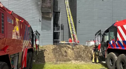 Firefighters fight a fire at the NorthC Data Center in Almere, 7 May 2026