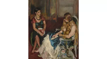 Young Women by Amrita Sher-Gil in Paris, 1932