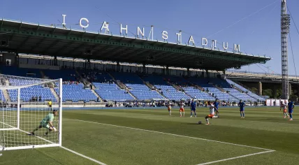 Cody Gakpo of the Netherlands national football team scores the 2-1 goal during the friendly match between the Netherlands and Uzbekistan at the Icahn Stadium on June 8, 2026, in New York, United States. The Dutch national team is preparing for the 2026 FIFA World Cup.