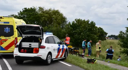 Emergency services are present at an accident on the N290 involving a car and cyclists in which multiple people were injured. Police have launched an investigation into the incident.