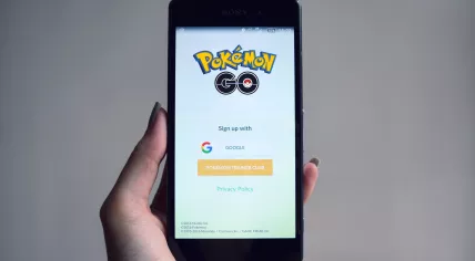 Pokémon Go app on a phone.